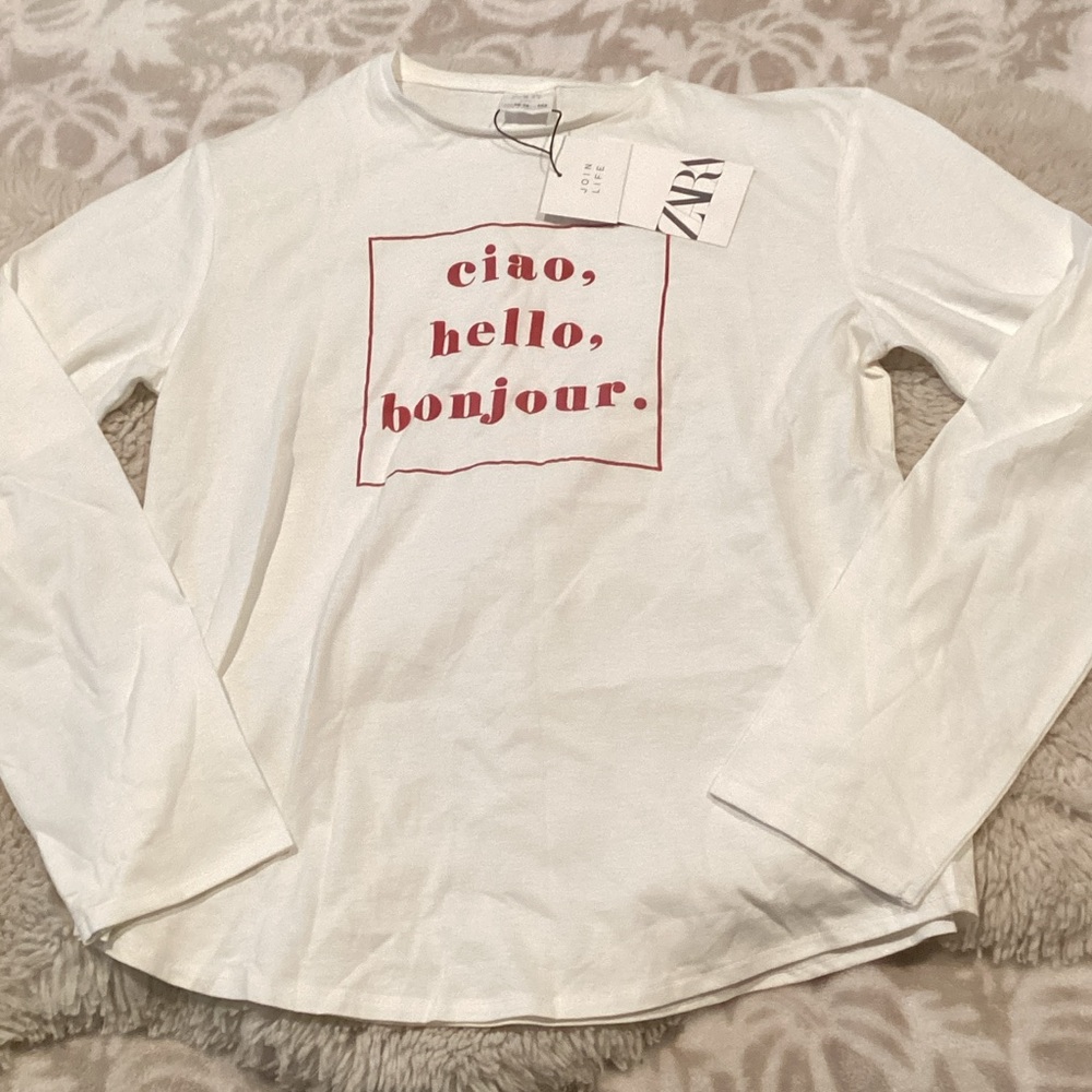 NWT Zara Long Sleeve Tee